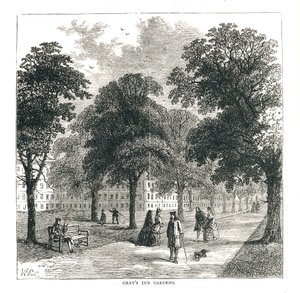 Grays Inn Gardens, 1878 af Unbekannt
