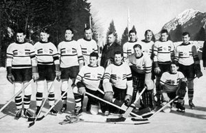 Storbritanniens ishockeyhold, Olympiske Vinterlege, Garmisch-Partenkirchen, Tyskland, 1936 af Unbekannt