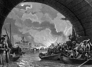 Great Fire of London, 1666 1800-tallet af Unbekannt