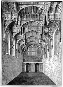 Great Hall, Hampton Court Palace, London, 1893. af Unbekannt