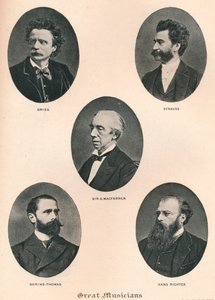 Store musikere - tavle IX., 1895 af Unbekannt