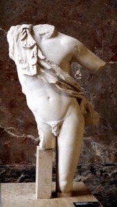 Græsk statue af en mandlig torso, 5. århundrede f.Kr af Unbekannt