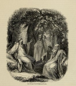 Group of Archdruids and Druids Fra bogen Old England: A Pictorial Museum, 1845 af Unbekannt