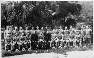 Gruppeportræt af C-kompagni, 2. bataljon Kings Regiment, Irak, 1926 af Unbekannt