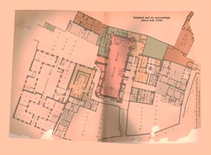 Guild Hall City of London Plan, c1750, 1886 af Unbekannt