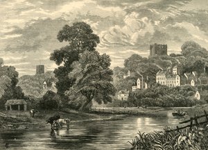 Guildford. Fra floden, 1898. af Unbekannt