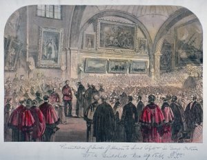 Guildhall Council Chamber, City of London, 1861 af Unbekannt