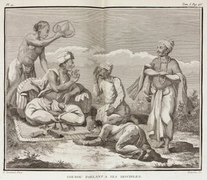 Guru og hans disciple, Indien af Unbekannt