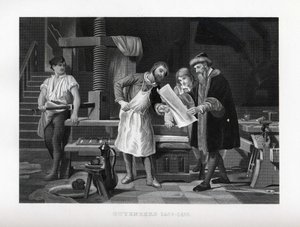 Gutenberg 1400-1468, 1882 af Unbekannt