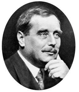 HG Wells 1865-1946, engelsk romanforfatter, forfatter og populærhistoriker, c1925 af Unbekannt