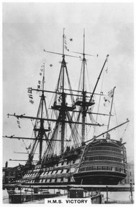 HMS Victory, Portsmouth, Hampshire, 1936 af Unbekannt