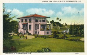 Havana: En bolig i Country Club Park. Bopæl i Country Club Park, c1910 af Unbekannt