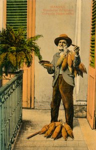 Havana. Cigaret automat. Tobaksgadesælger, c1910
