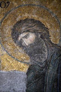 Hagia Sophia Deesis mosaik - Johannes Døberen Istanbul Tyrkiet af Unbekannt