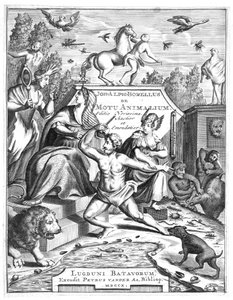 Halvtitel af De Motu Animalum af Giovanni Borelli, 1710 af Unbekannt