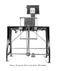 Hall Braille Stereotyping Machine, 1919 af Unbekannt