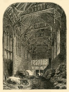 Hall of Eltham Palace i 1835, c1878. af Unbekannt