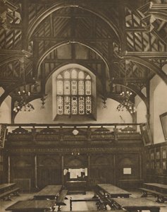 Hall of Grays Inn, hvor fejlens komedie blev opført i Shakespeares levetid, c1935. af Unbekannt