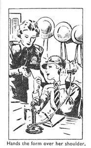 Rækker formularen over skulderen, 1940 af Unbekannt