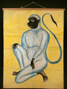 Hanuman, abeguden, c1870 af Unbekannt