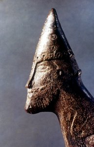 Hoved af en vikingekriger, c9.-11. århundrede af Unbekannt