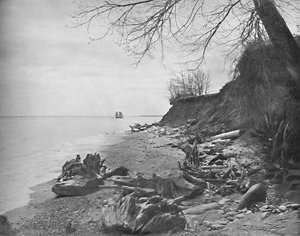 På vej mod kysten, Lake Michigan, c1897. af Unbekannt