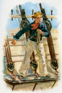 Heaving the lead, 1700-tallet c1890-c1893 af Unbekannt