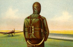 Heinecke faldskærm, c1918, 1932. af Unbekannt