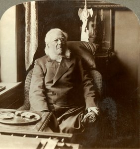 Henrik Ibsen, digteren, som hele verden hylder, hjemme Christiania, Norge, c1905. af Unbekannt
