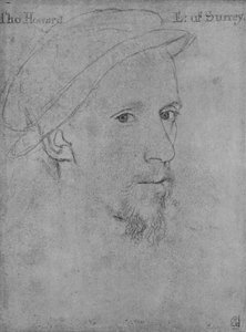 Henry Howard, Earl of Surrey Not af Holbein, c1500-tallet 1945 af Unbekannt