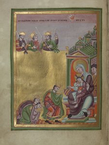 Henrik III, den hellige romerske kejser Evangelarium for Henrik III, 10391043 af Unbekannt
