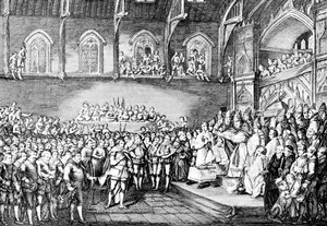Henrik III fornyede Magna Carta i 1253 1905 af Unbekannt