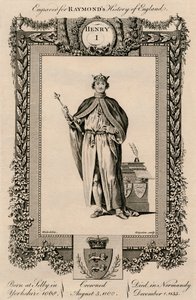 Henrik I, 1068-1135, c1787 af Unbekannt