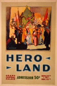 Hero Land Plakat, New York, New York af Unbekannt