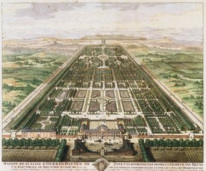 Herrenhausen: Slot og haver, ca. 1745 af Unbekannt