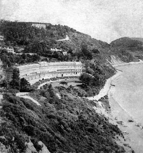 Hesketh Crescent, Torquay, Devon, begyndelsen af det 20. århundrede af Unbekannt