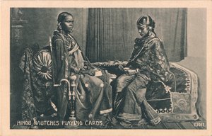 Hindu Nautches spillekort, c1910 af Unbekannt
