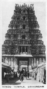 Hindu Temple, Srirangam, Indien, c1925 af Unbekannt