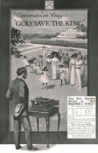His Masters Voice-annonce, 1911. af Unbekannt