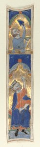 Historikert initial I udskåret fra en bibel, 1200-tallet. af Unbekannt