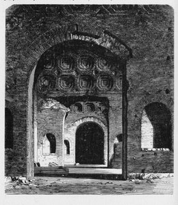 Det gamle Roms historie. Aula Palatina er en romersk paladsbasilika, der blev bygget af kejser Konstantin (AD 306337) i begyndelsen af det 4. århundrede. af Unbekannt