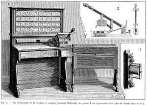 Hollerith tabulator, 1894 af Unbekannt