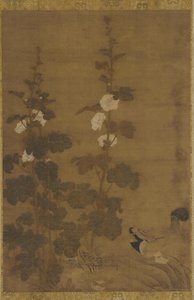 Stokroser og ænder, Ming-dynastiet, 1368-1644. af Unbekannt