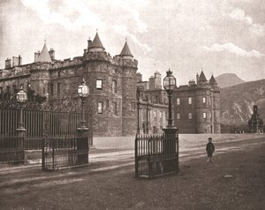 Holyroodhouse, Edinburgh, Skotland, 1894. af Unbekannt