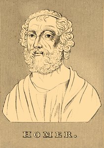 Homer, c800-701 f.Kr., 1830. af Unbekannt