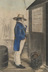 Hjemgående New York, ca. 1860. af Unbekannt