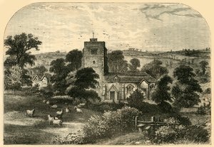 Hornsey Church i 1750, c1876. af Unbekannt