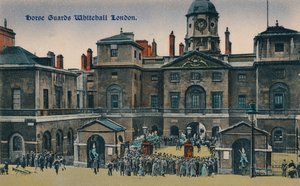 Horse Guards Whitehall London, c1910. af Unbekannt