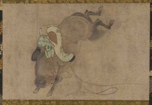 Hest og rytter, Momoyama-perioden, 1568-1615. af Unbekannt