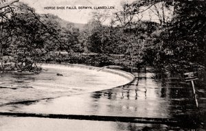 Horseshoe Falls ved floden Dee, nær Llangollen, Wales, tidligt i det 20. århundrede af Unbekannt